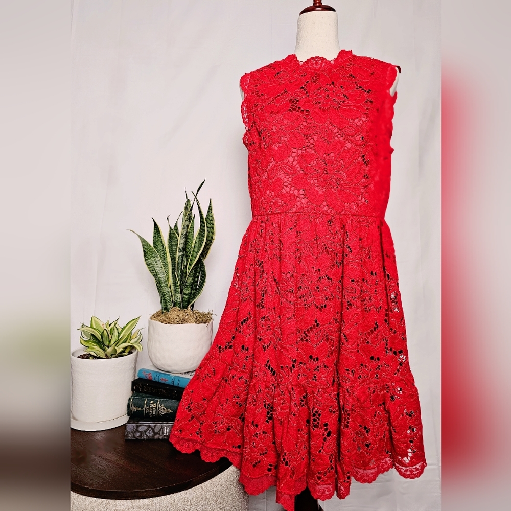 Kate Spade Poppy Field Lace Dress